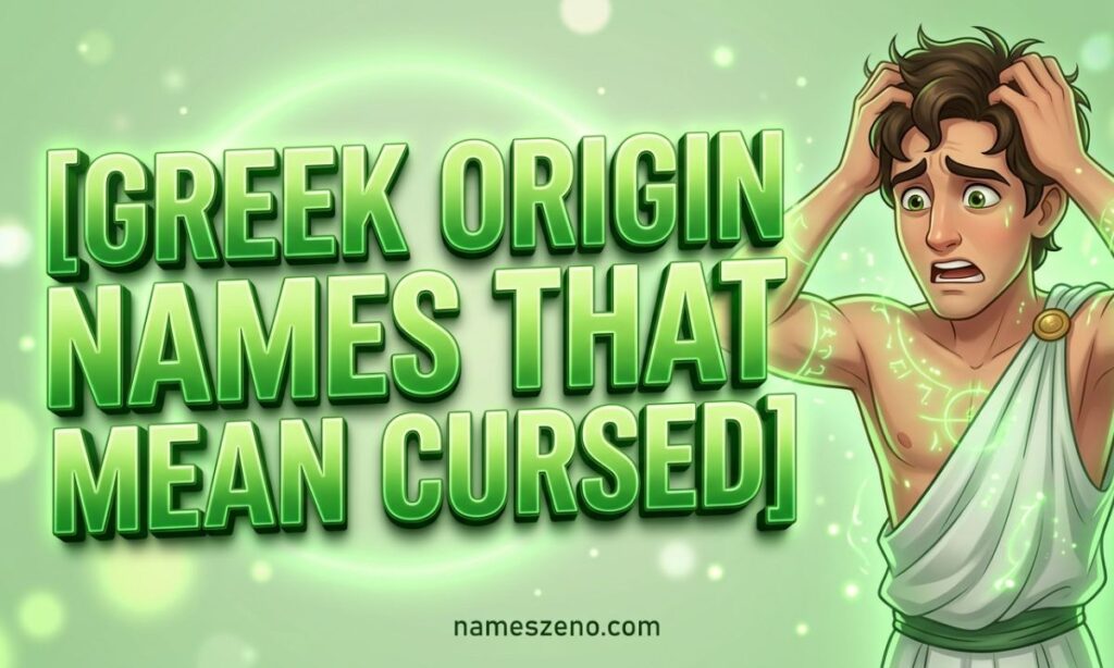 Greek Origin Names That Mean Cursed