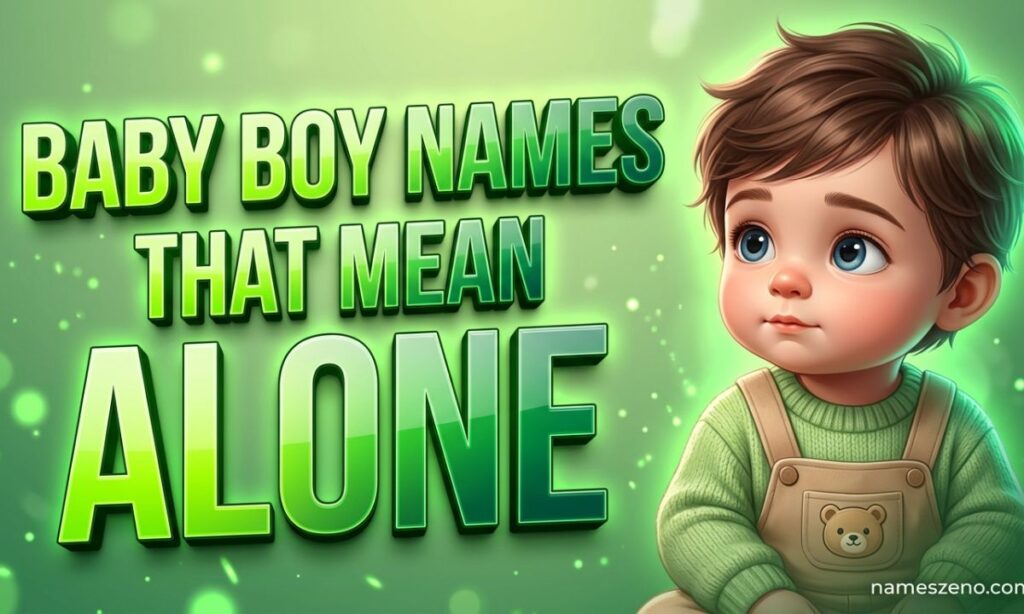 Baby Boy Names That Mean Alone