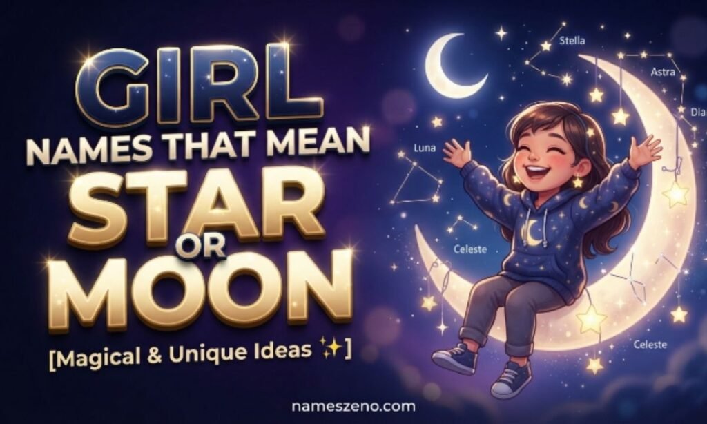 Girl Names That Mean Star or Moon