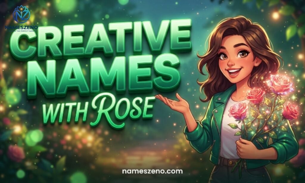 Creative names with rose