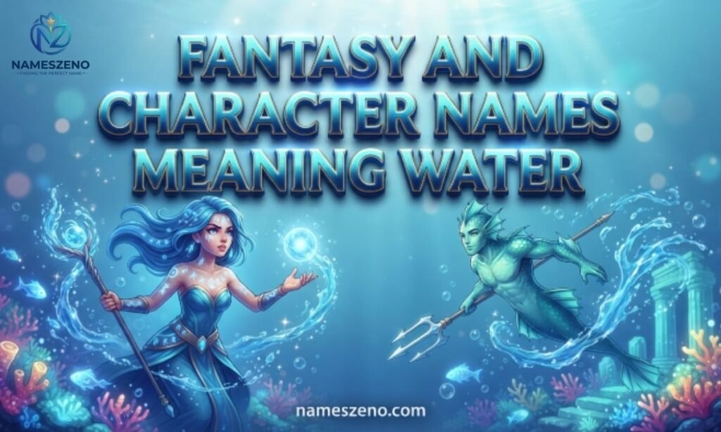 Fantasy and Character Names Meaning Water