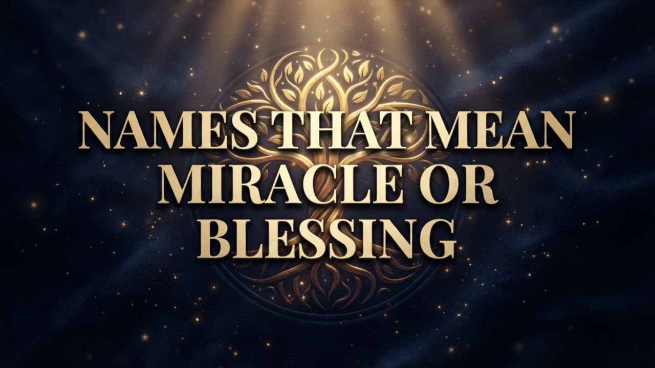 Names That Mean Miracle or Blessing