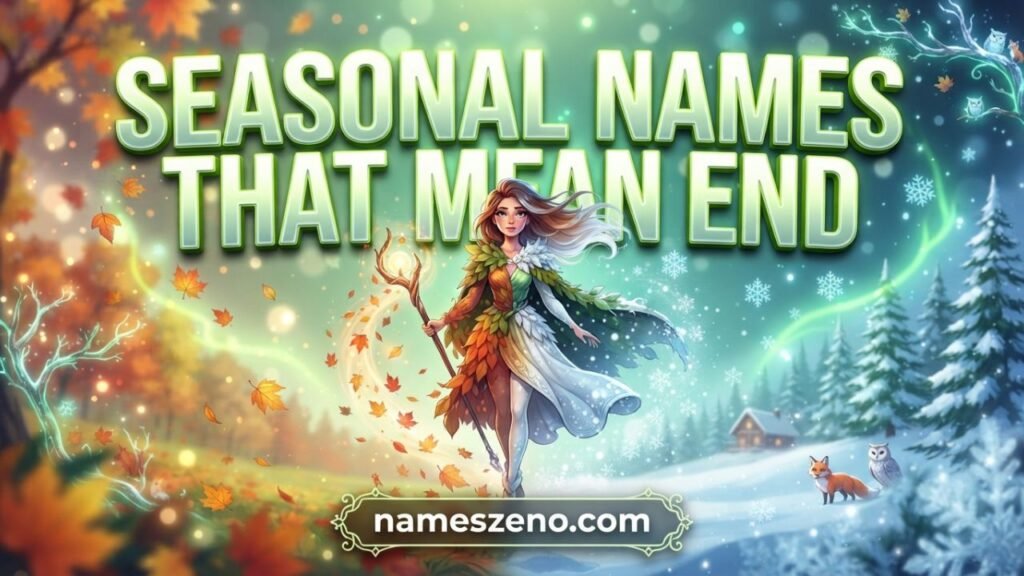Seasonal Names That Mean End