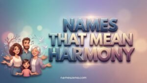 Names That Mean Harmony