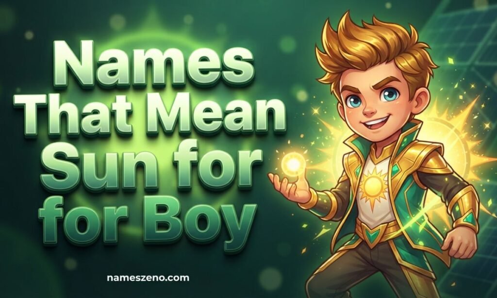 Names That Mean Sun for Boy