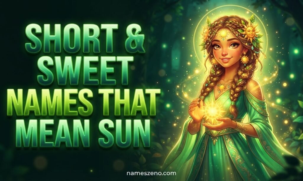 Short & Sweet Names That Mean Sun