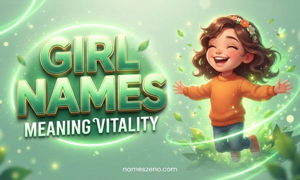 Girl Names Meaning Vitality