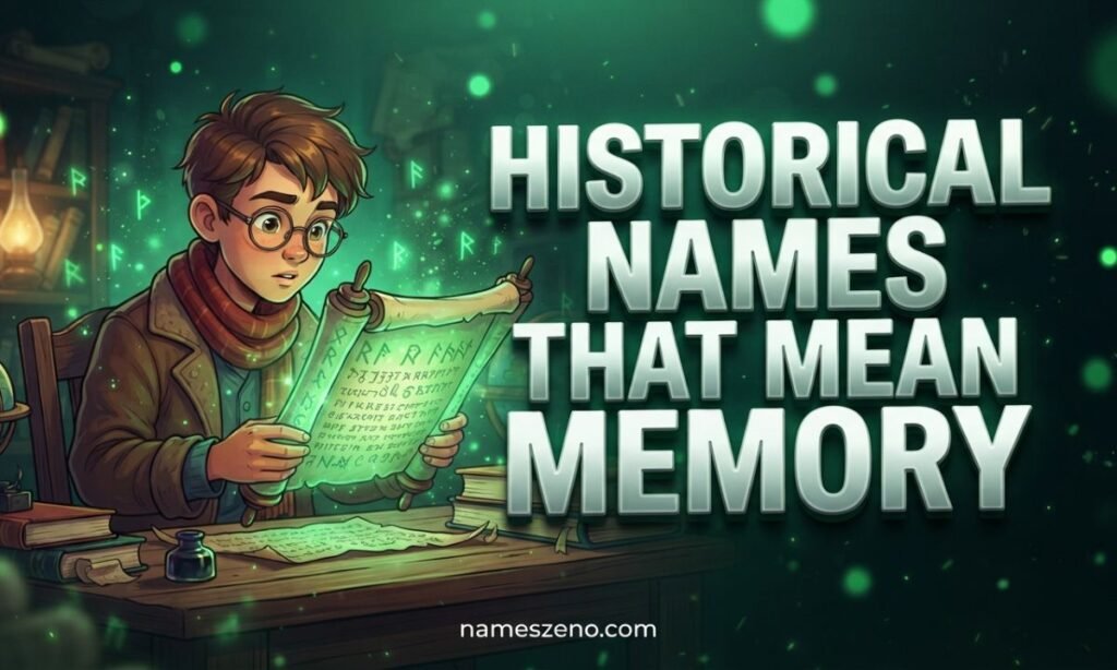 Historical Names That Mean Memory