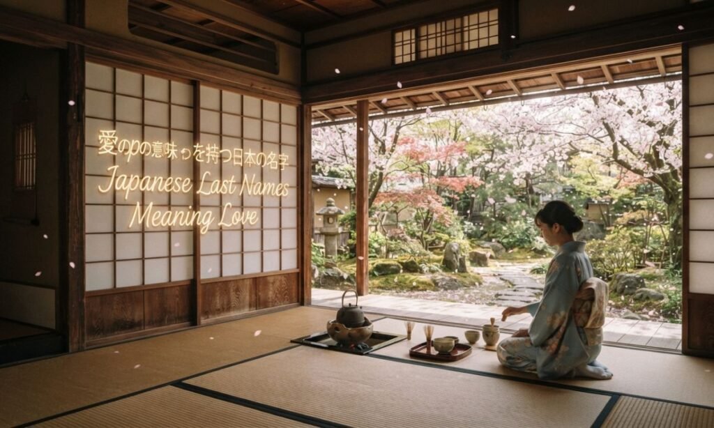 Japanese Last Names Meaning Love