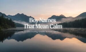 Boy Names That Mean Calm