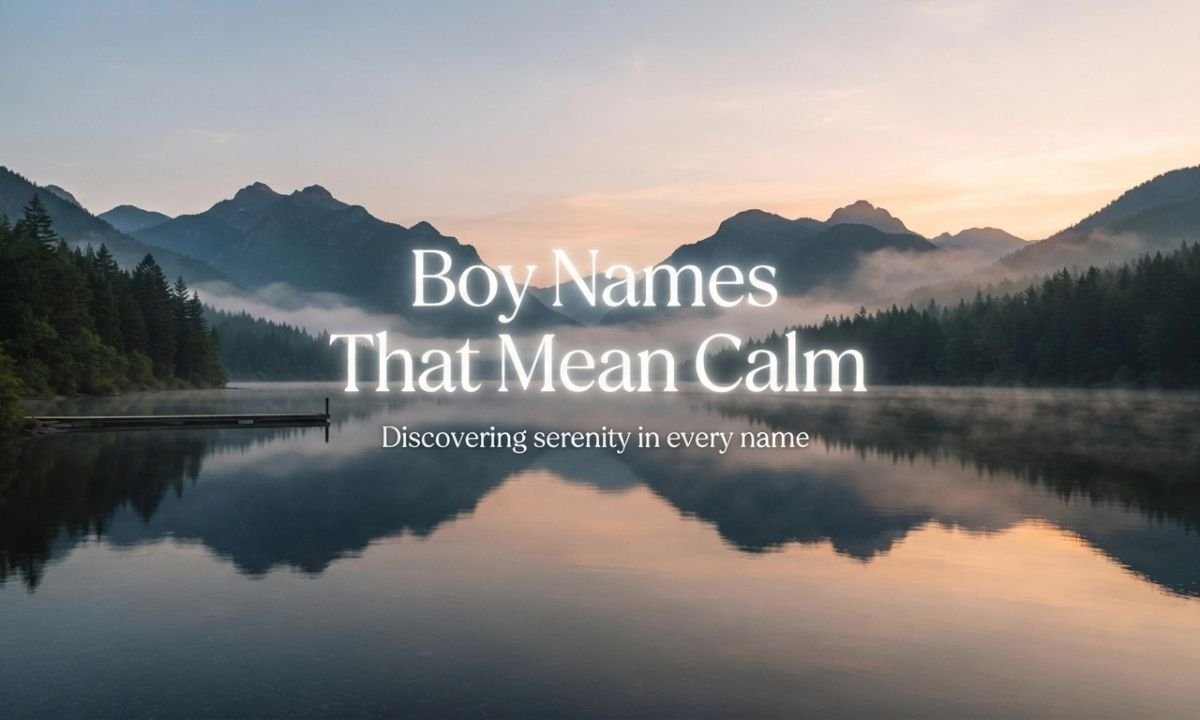 Boy Names That Mean Calm