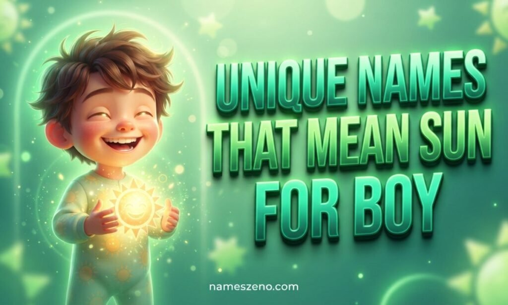 Unique Names That Mean Sun for Boy