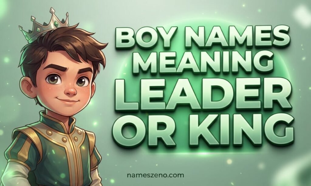 Boy Names Meaning Leader or King